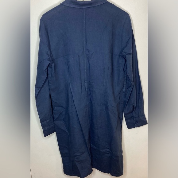 Cloth and Stone linen/cotton/rayon blue blazer. Med. - Picture 4 of 11